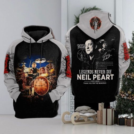 Neil Diamond 1952 2020 Legends Never Die Niel Peart Signature Limited Edition 3d Hoodie