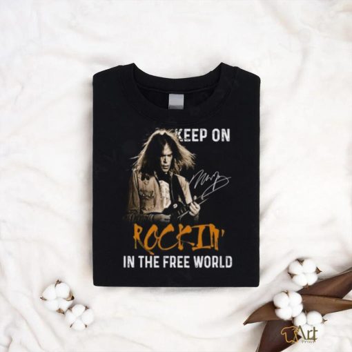 Neil Young Keep On Rockin’ In The Free World T Shirt