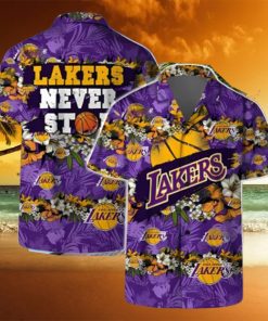 Never Stop Los Angeles Lakers Hawaiian Shirt