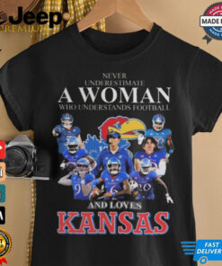 Never Underestimate A Woman Who Understands Baseball And Loves Kansas Jayhawks 2024 Shirt