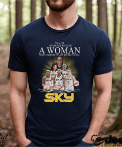 Never Underestimate A Woman Who Understands Basketball And Loves Sky Shirt