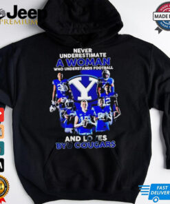 Never Underestimate A Woman Who Understands Football And Love Byu Cougars shirt