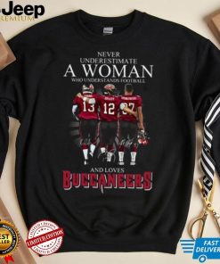 Never Underestimate A Woman Who Understands Football And Loves Buccaneers Shirt