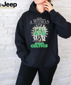 Never Underestimate a Woman who understands Basketball and loves Boston Celtics 2024 Signatures Shirt