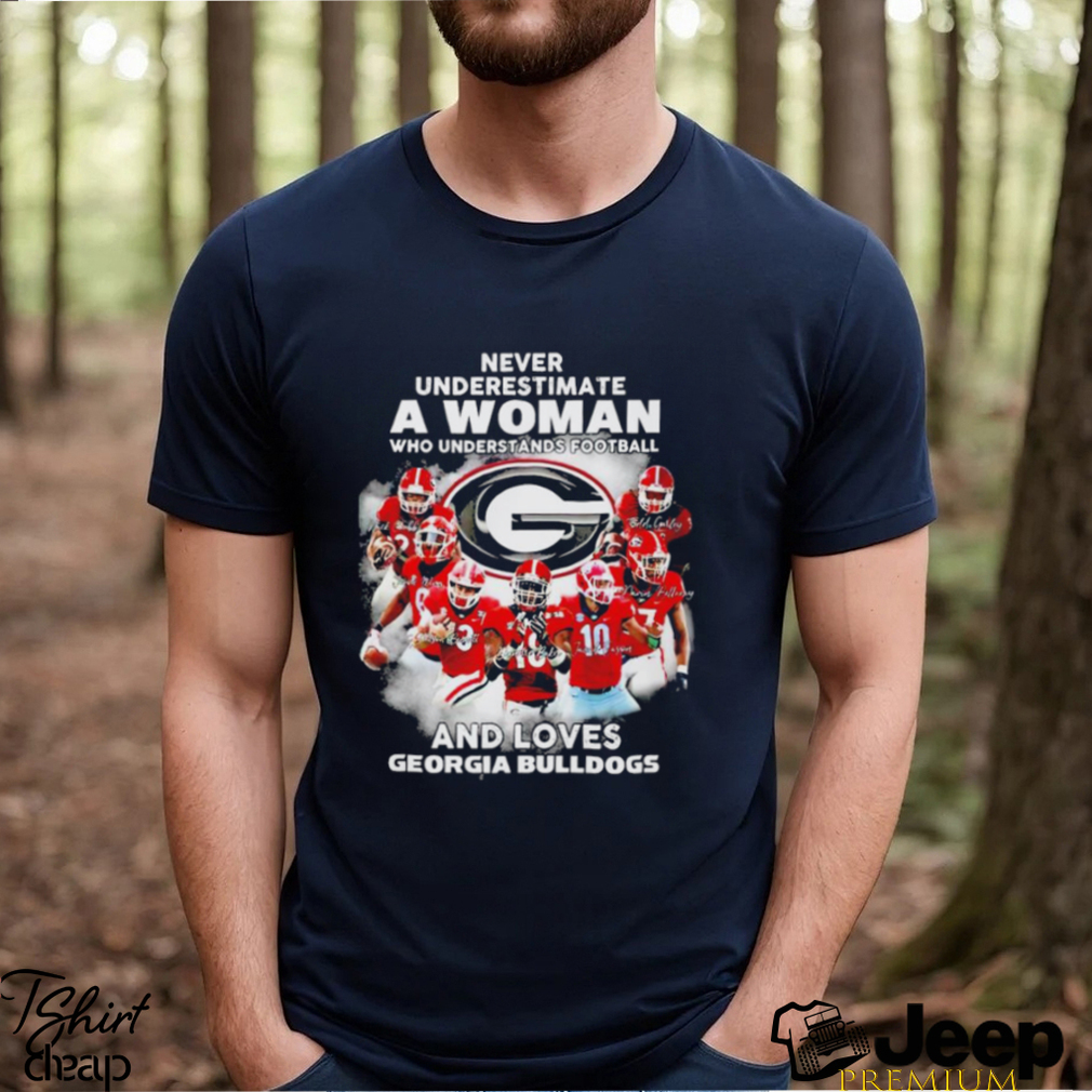 Official Never underestimate a woman who understands football and loves  Kansas City Chiefs signature shirt