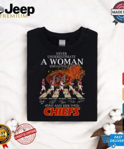 Never underestimate who loves fall and her chiefs shirt