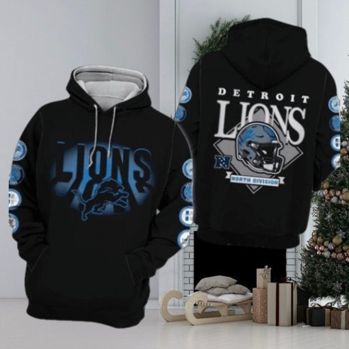 New Detroit Lions North Division All Over Printed Clothes 3d Hoodie