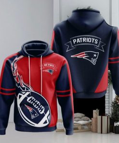 New England Patriots 3d 7f4vn Limited Edition 3d Hoodie