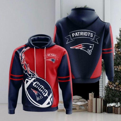 New England Patriots 3d 7f4vn Limited Edition 3d Hoodie