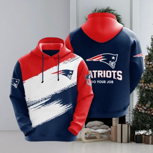 New England Patriots 3d Jiegu All Over Print Hoodie