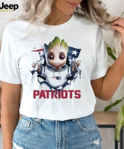 New England Patriots Baby Groot Blood Inside Me Shirt