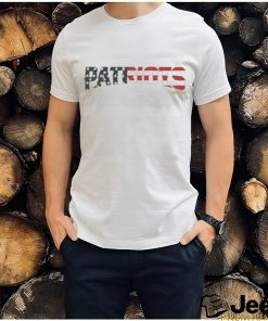 New England Patriots Flag Script Franklin T shirt