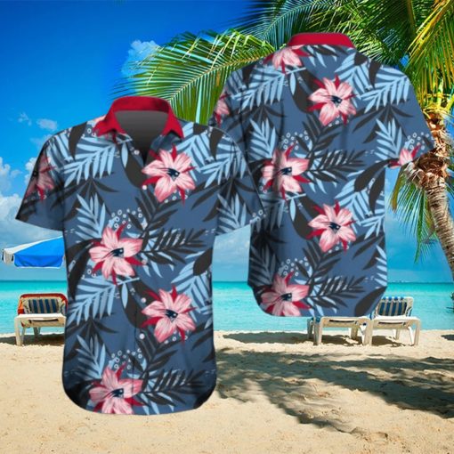 New England Patriots Hawaiian Tracksuit Floral Outfits Button Shirt Beach Shorts