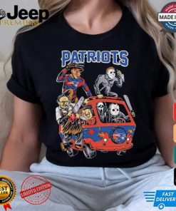 New England Patriots NFL Horror Characters Movie Hippie Halloween Shirt