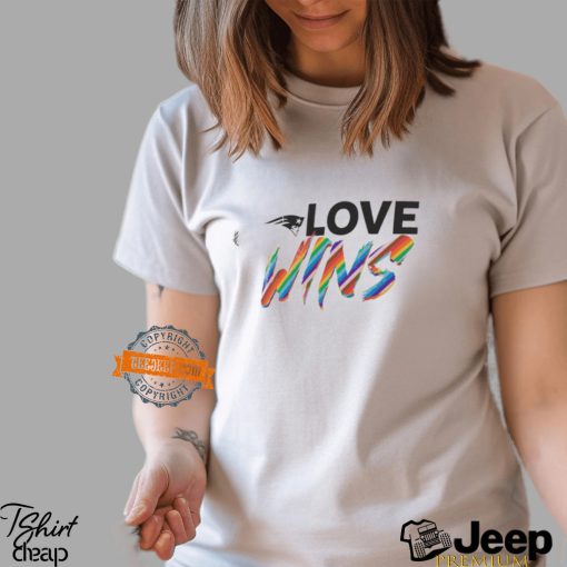 New England Patriots Pride Love Wins 2024 Shirt