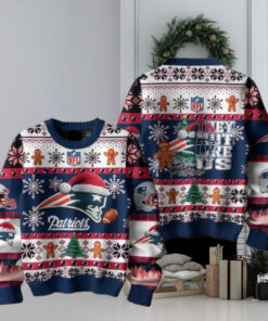 New England Patriots They Not Like Us Christmas Happy Holidays Ugly Sweater