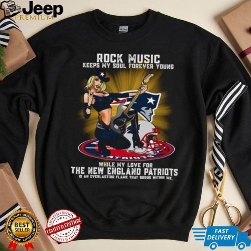 New England Patriots rock music keep my soul forever young shirt
