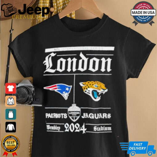 New England Patriots vs Jacksonville Jaguars NFL International Series London 2024 logo shirt