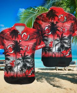 New Jersey Devils NHL Hawaii Coconut And Logo Full Printed Hawaiian Shirt