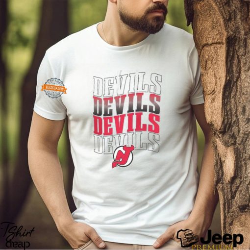 New Jersey Devils Starter Four Team Name Logo Shirt