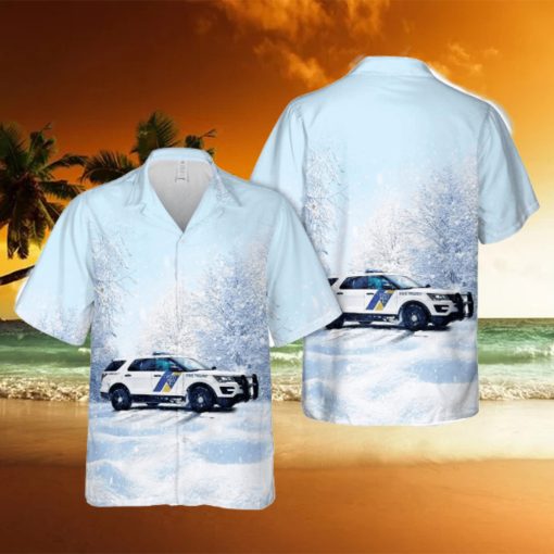 New Jersey State Police Vehicles Button Down Hawaiian Shirt Trend Summer