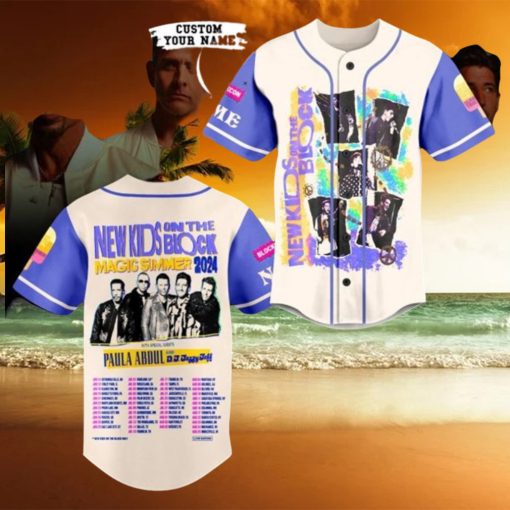 New Kids On The Block 2024 Magic Summer Tour Baseball Jersey