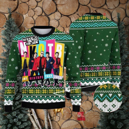 New Kids On The Block The Mixtape Tour Chirstmas Gifts 2024 Xmas For Family And Friends Ugly Sweater