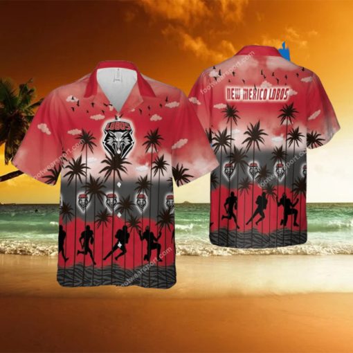 New Mexico Lobos AOP Hawaiian Shirt Pattern Coconut Tree Special Gifts