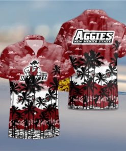 New Mexico State Aggies Palms Tree Hawaiian Shirt