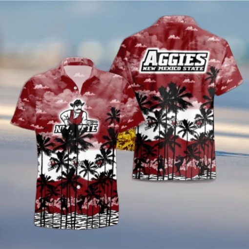 New Mexico State Aggies Palms Tree Hawaiian Shirt