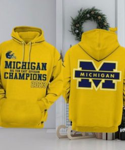 New Michigan Wolverines Big Ten East Champions 3d Hoodie