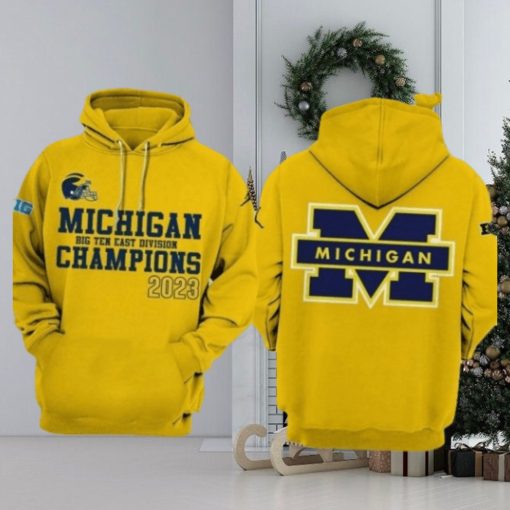 New Michigan Wolverines Big Ten East Champions 3d Hoodie