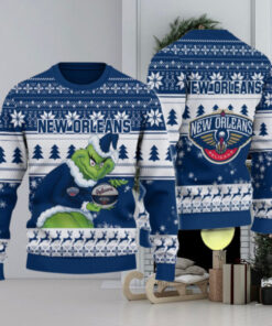 New Orleans Pelicans Grinch Christmas Ugly Sweater