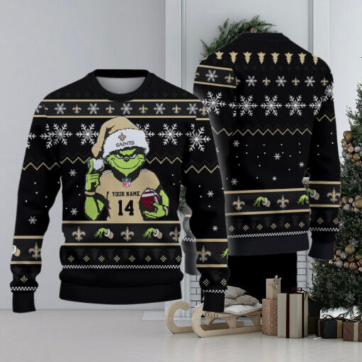 New Orleans Saints Custom Chrismas Ugly Sweater