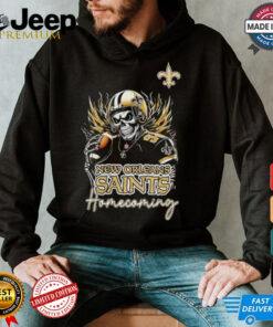 New Orleans Saints Football Homecoming 2024 skeleton player shirt