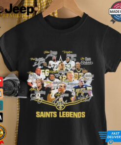 New Orleans Saints Legends signatures shirt