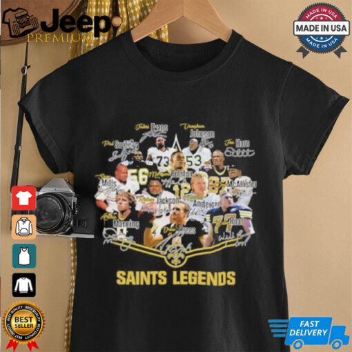 New Orleans Saints Legends signatures shirt