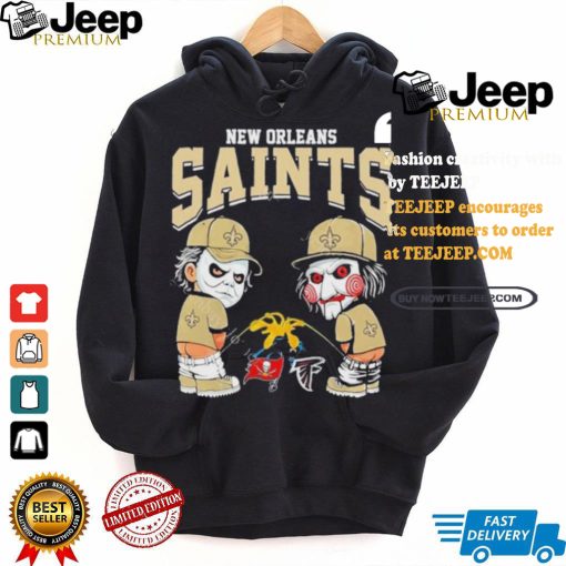 New Orleans Saints NFL Halloween Peeing Funny Shirt