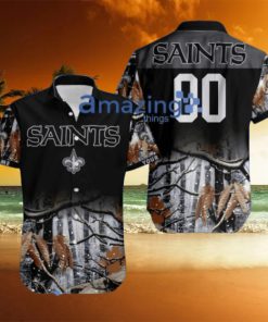 New Orleans Saints NFL Team Deer Hunting Pattern Hawaiian Shirt Trending Summer Aloha Best Gift Fans