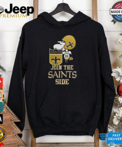 New Orleans Saints x Snoopy Join The Saints Side T Shirts