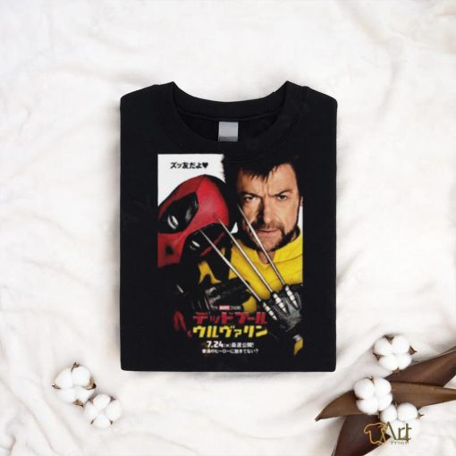 New Poster For Deadpool And Wolverine Japanese Releasing In Theaters On July 26 T Shirt