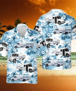 New York City Department Of Correction Bus Modern Design Button Down Hawaiian Shirt Trend Summer