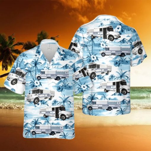 New York City Department Of Correction Bus Modern Design Button Down Hawaiian Shirt Trend Summer