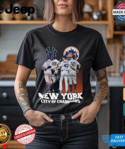 New York City Of Champions New York Yankees And New York Mets Signatures 2024 T shirt