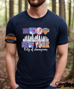 New York City Sports Teams Logo City Of Champions Shirt