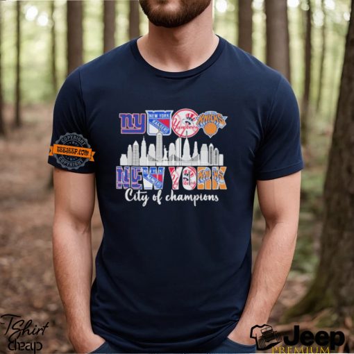 New York City Sports Teams Logo City Of Champions Shirt