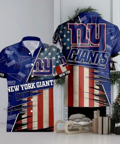 New York Giants American 3D All Over Print Flag Hawaiian Shirt For Men And Women Gift Beach Holiday