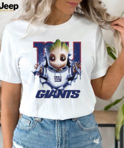 New York Giants Baby Groot Blood Inside Me Shirt