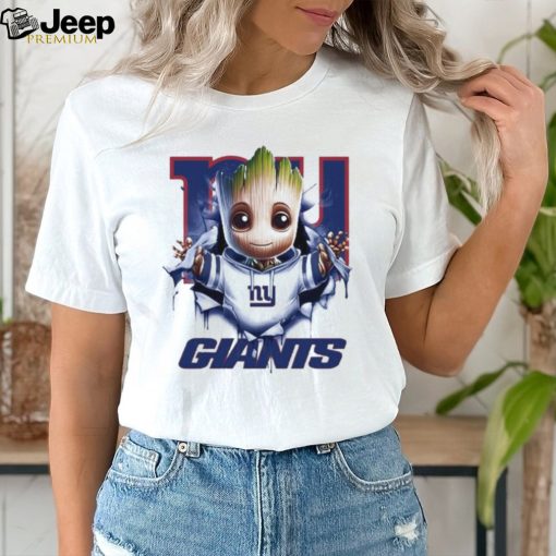 New York Giants Baby Groot Blood Inside Me Shirt