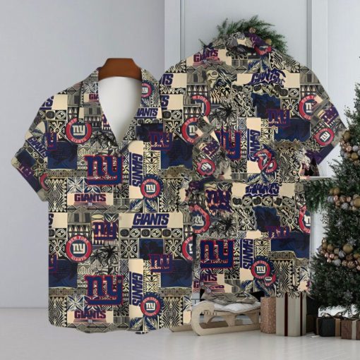 New York Giants Elite Themed Hawaiian Shirt